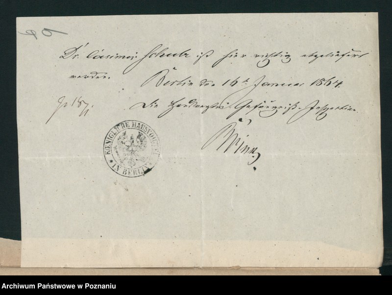 Obraz 14 z jednostki "A. betr. den dr Kasimir /Schultz/ Szulc"