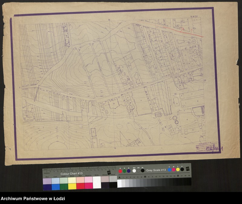 Obraz 1 z jednostki "Plan miasta Łodzi Sekcja NW 22"
