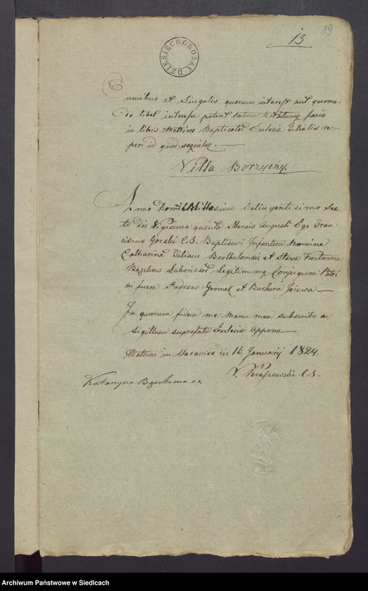 Obraz 17 z jednostki "Dowody do akt małżeństw"