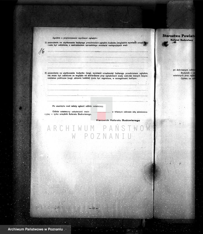 Obraz 20 z jednostki "Zatwierdzenie zakładu przemysłowego Odlewni żelaza i Fabryki Maszyn w Drawskim Młynie"