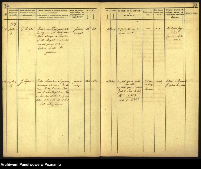 Obraz 19 z jednostki "Księga małżeństw"