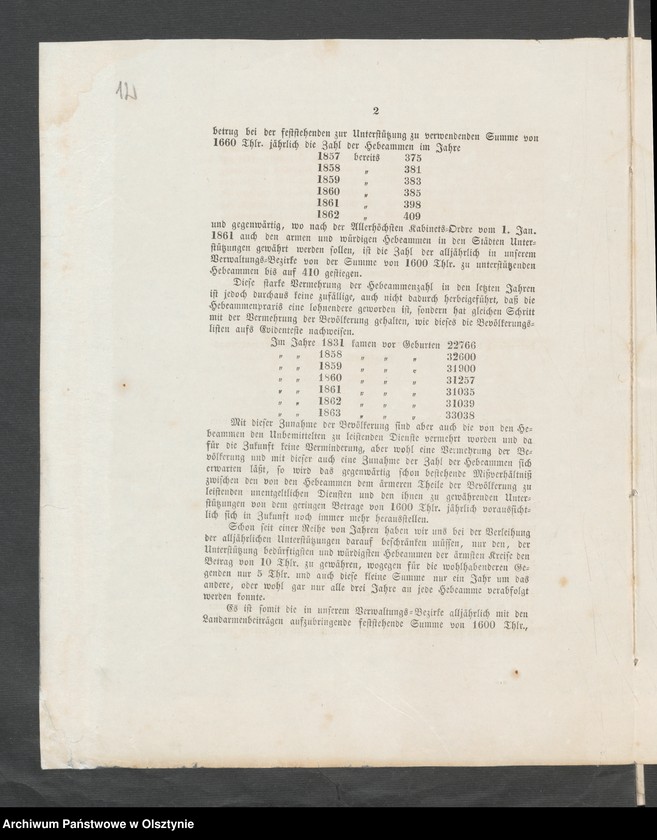 image.from.unit.number "Acta des 17ten Provinzial-Landtages der Stände des Königreichs Preußen betreffend das Hebammen Wesen in den Regierungs Bezirke Königsberg [Królewiec] und Gumbinnen [Gąbin]"
