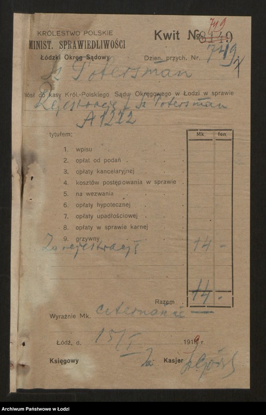 Obraz 9 z jednostki "Szlama Potersman- skład starej garderoby"