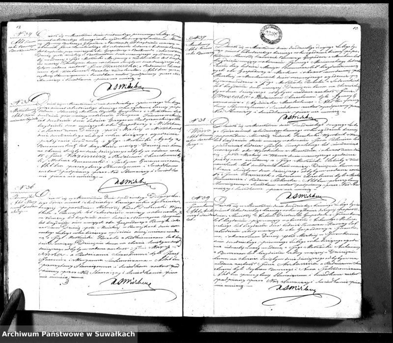 image.from.unit.number "Księga Duplikat Aktów Urodzonych Zmarłych i Zaślubionych Sporządzona na Rok 1842-ci Parafii Mirosławskiey"