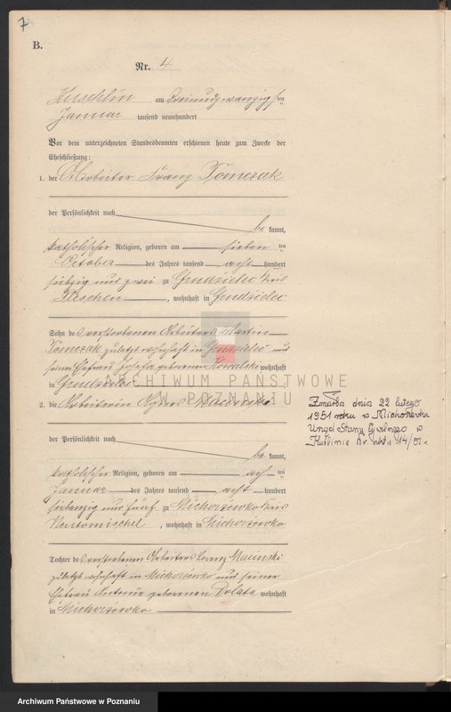 Obraz 10 z jednostki "Heiraths-Haupt-Register"