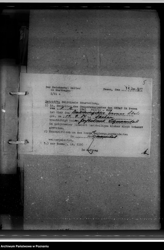 Obraz 9 z jednostki "Politische Beurteilungen der Angestellten"