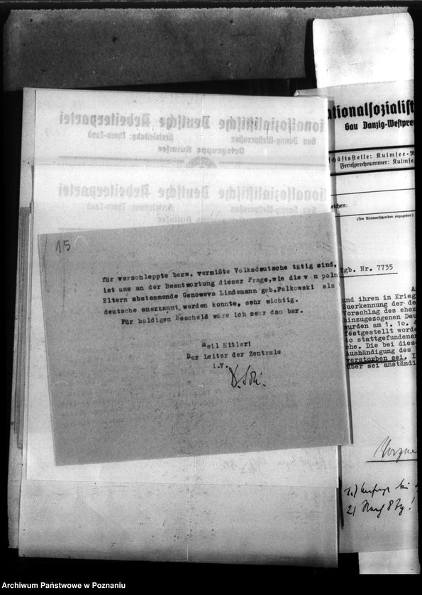 Obraz 19 z jednostki "Johann Lindemann aus Kulmsee/ Westpreussen (powiat Toruń)"