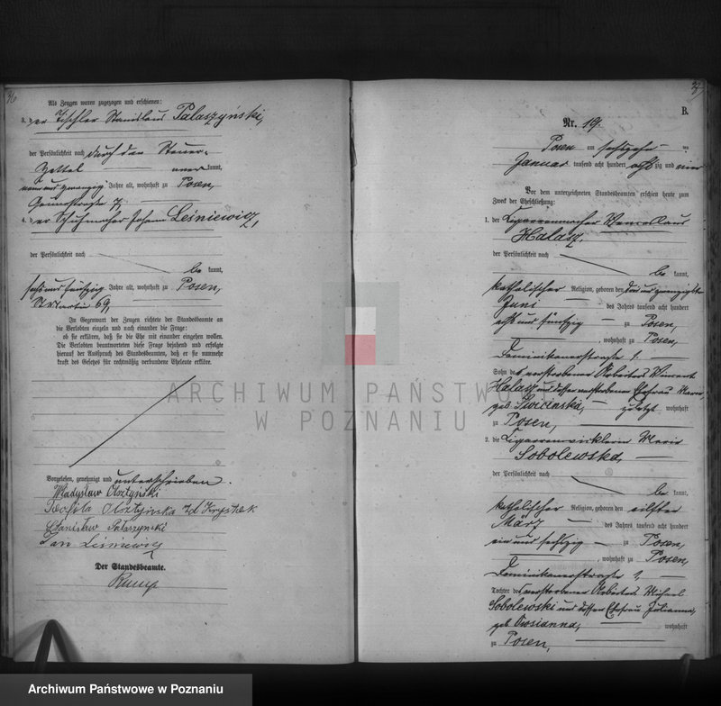 Obraz 20 z jednostki "Księga małżeństw t. I"