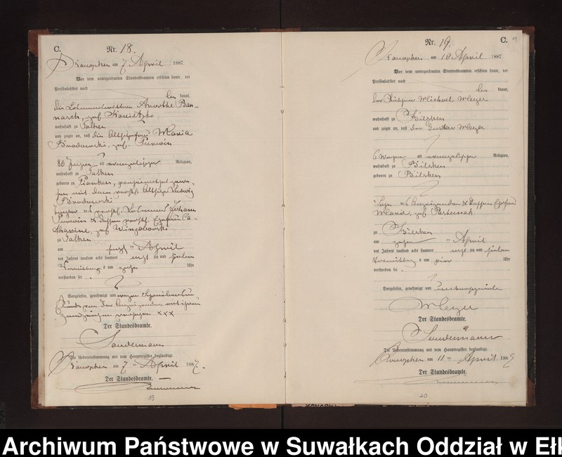image.from.unit.number "Sterbe-Neben-Register des Preussischen Standes-Amtes Gr. Konopken Kreis Loetzen"