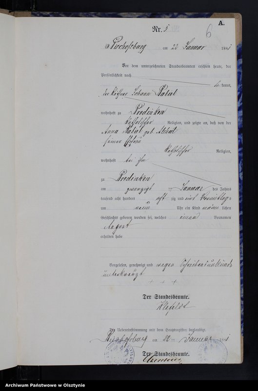 image.from.team "Urząd Stanu Cywilnego w Stanclewie pow. biskupiecki (dawny pow. reszelski)"