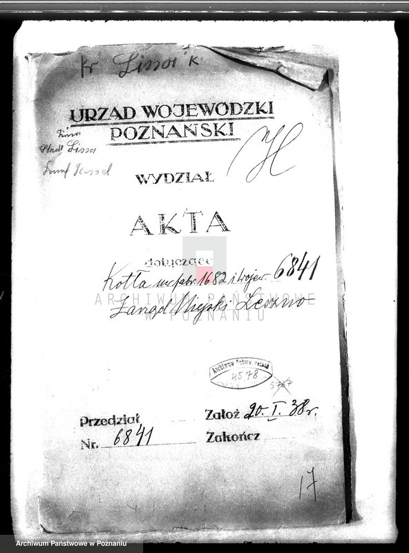 Obraz 4 z jednostki "Miejskie Zakłady Światła, Siły i Wodociągów w Lesznie nr woj. kotła 6841"