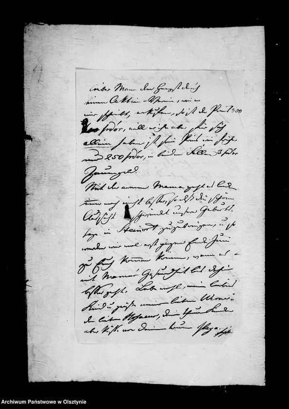 image.from.unit.number "/Graf Friedrich Hahn u. Seine Frau Agnes geb. Gfin Schlippenbach an ihre Tochter anna Gfin Lehndorff/"