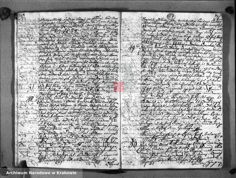 Obraz 18 z jednostki "Księga Aktów Urodzenia i Uznania dla Parafii Sgo Floryana przy Krakowie na Rok 1824"