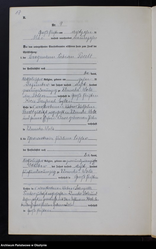 image.from.unit.number "Heiraths-Neben-Register Nr 1 - 27 [ Księga małżeństw - wtóropis ]"