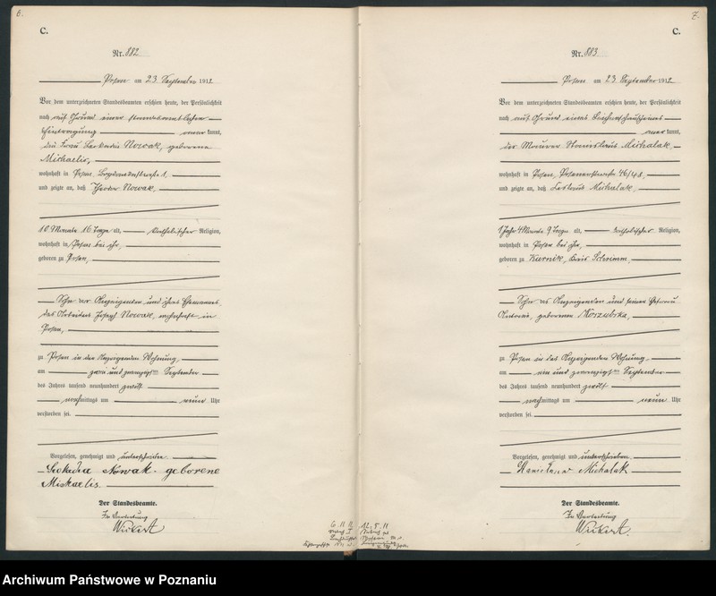 Obraz 6 z jednostki "Księga miejscowa zgonów tom III [Rejestr główny zgonów]"