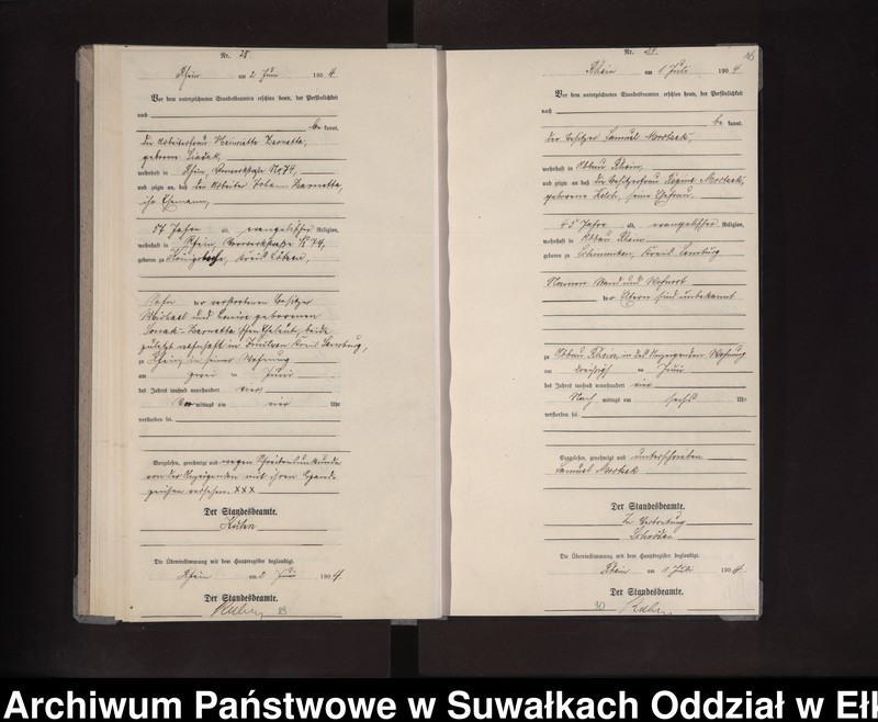 image.from.unit.number "Sterbe-Neben-Register des Preussischen Standes-Amtes Rhein Loetzen"