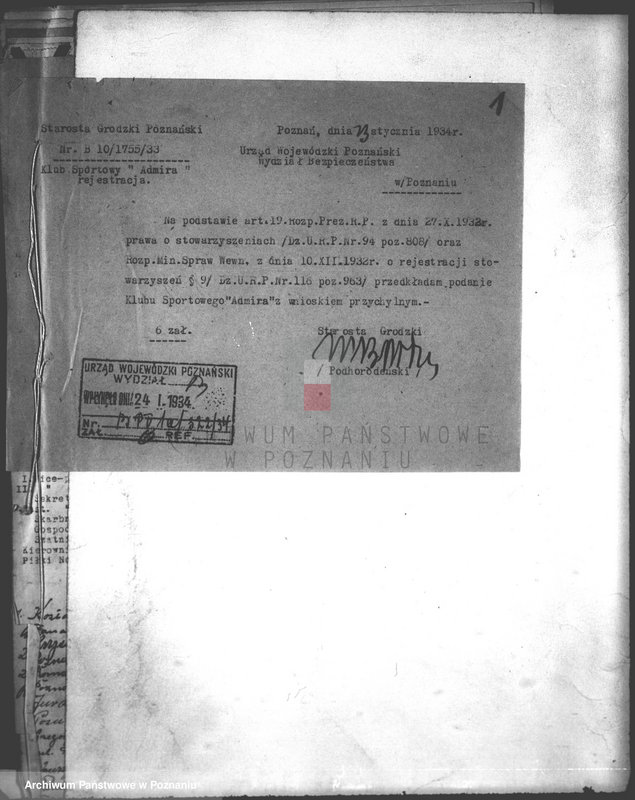 Obraz 5 z jednostki "/Klub Sportowy,,Admira" w Poznaniu/"