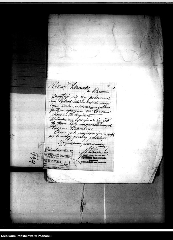 Obraz 11 z jednostki "Majątek Dziembowo powiat chodzieski dzierżawa upolowania"