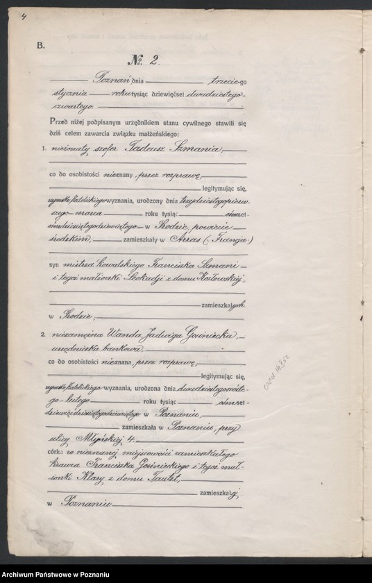 image.from.unit.number "Księga miejscowa małżeństw tom I [Rejestr główny małżeństw]"