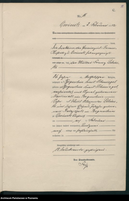Obraz 13 z jednostki "Sterbe-Haupt-Register"