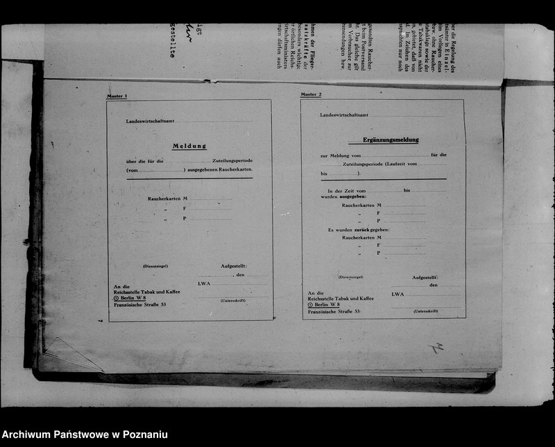 Obraz 11 z jednostki "Okólniki Bewirtschaftung von Tabakwaren"