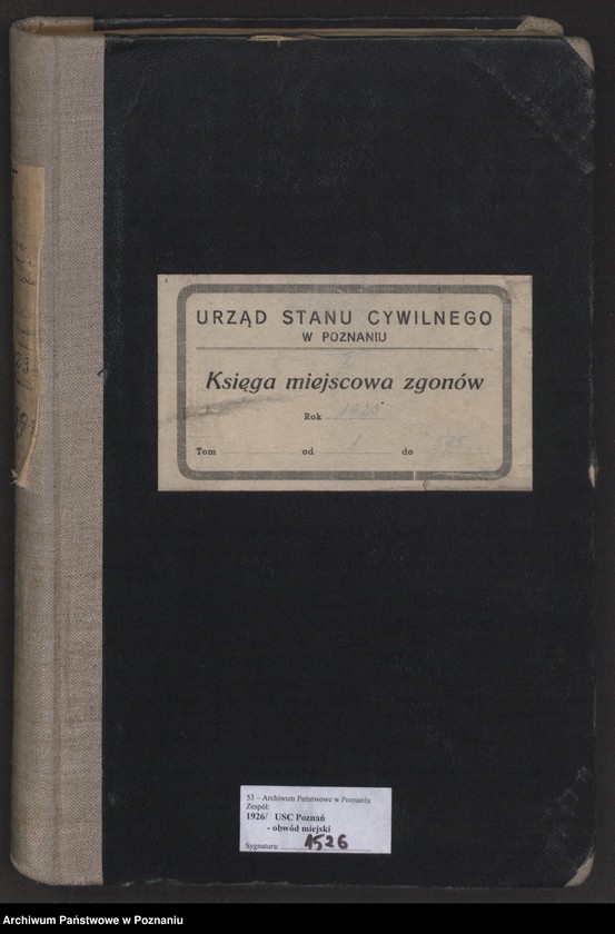 Obraz 2 z jednostki "Księga miejscowa zgonów tom I [Rejestr główny zgonów]"