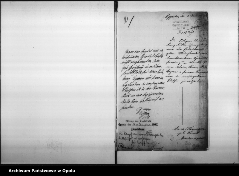 Obraz 5 z jednostki "Acta des Magistrats zu Oppeln betreffend Anträge auf Errichtung neuer Schankanlagen"