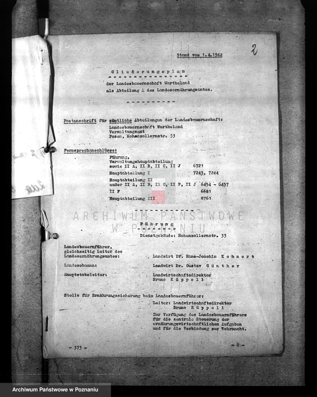 Obraz 8 z jednostki "Gliederungsplan der Landesbauernschaft Wartheland"