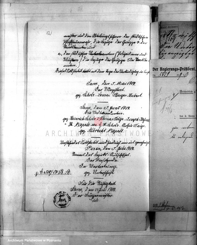 Obraz 16 z jednostki "Die Austellung und Versongung der Kommunalbeamten der Stadt Sarne"