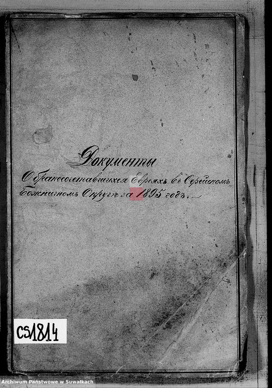 image.from.unit.number "Dokumenty o brakososčetavšichsja Evrejach w Serejskom Božničnom Okruge za 1895 god"