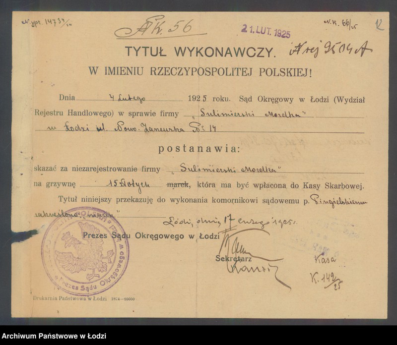 Obraz 14 z jednostki "Mordka Sulimierski- sklep rzeźniczy"