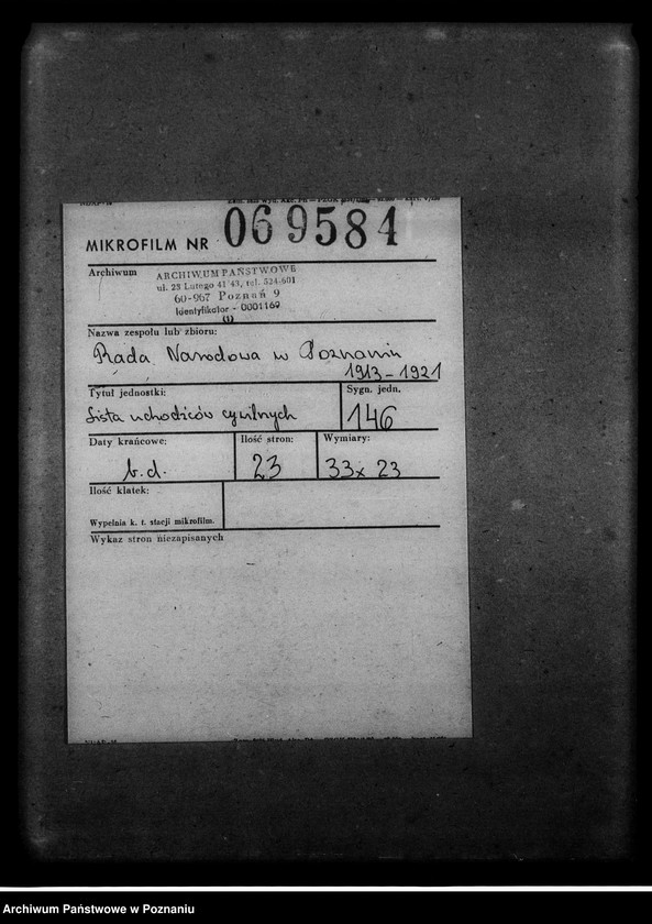 Obraz 2 z jednostki "Lista uchodźców cywilnych."