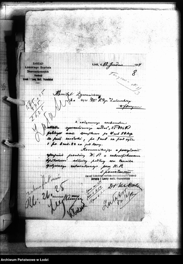 Obraz 13 z jednostki "Listy różnych do Sekcji Zaprowiantowania Miasta"