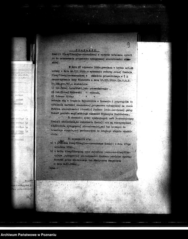 Obraz 13 z jednostki "Majątek Jankowo powiatu mogileńskiego przymusowy wykup"