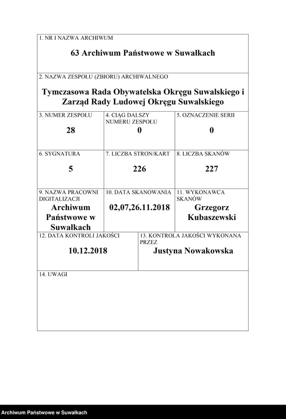 image.from.unit.number "[Korspondencja Zarządu Tymczasowej Rady Obywatelskiej Okręgu Suwalskiego z władzami miasta Augustowa]"