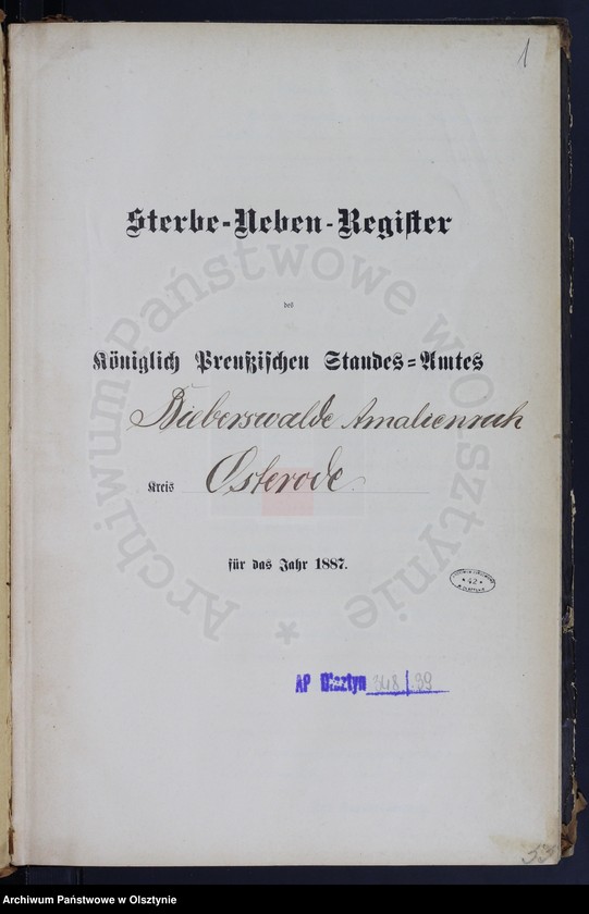 image.from.unit.number "Sterbe-Neben-Register Nr 1 - 105"