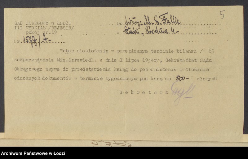 Obraz 7 z jednostki "Moszek Szyja Falke- skład skór"