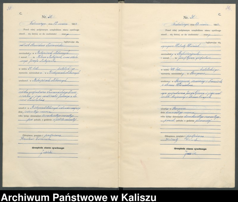 Obraz 20 z jednostki "[Księga zgonów]"