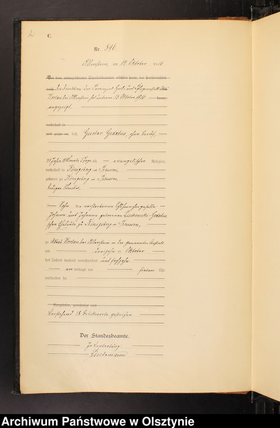 image.from.unit.number "Sterbe-Haupt-Register Tom II, Nr 596-785"