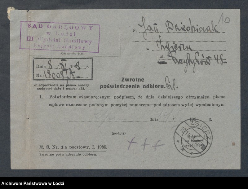 Obraz 12 z jednostki "Jan Dziedziczak- sklep rzeźniczy w Zgierzu"