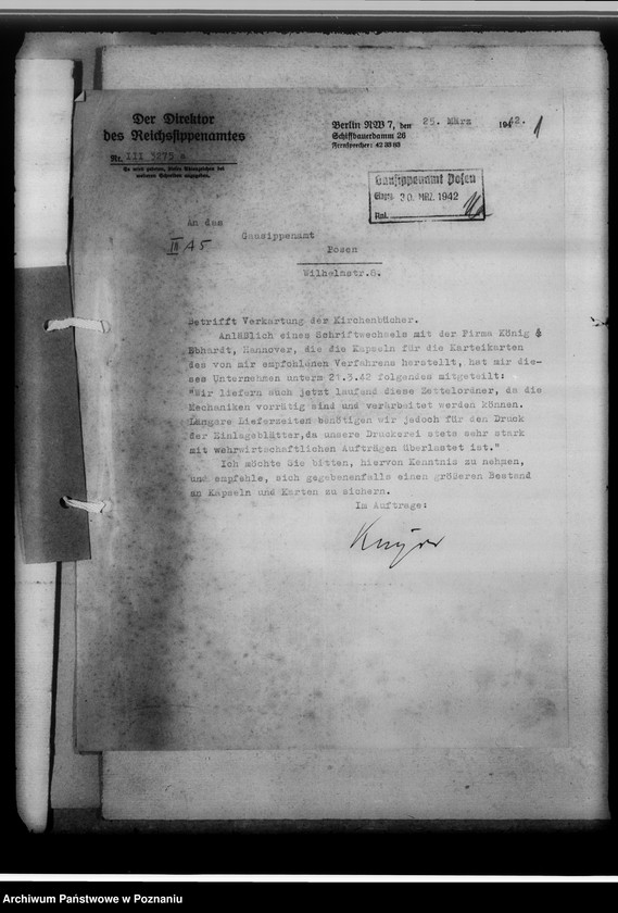 Obraz 5 z jednostki "Betrifft: Verkartung der Kirchenbücher"