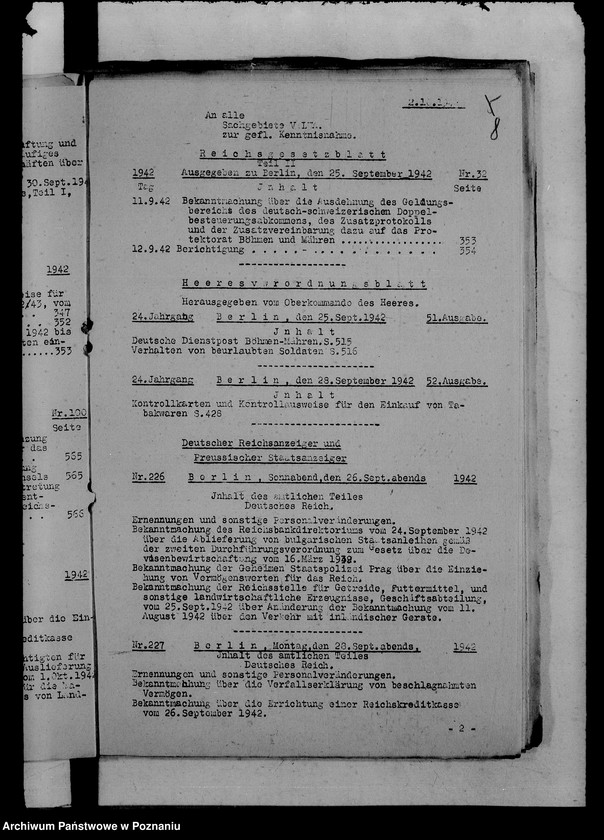 Obraz 12 z jednostki "Runderlasse betr. Wirtschaftsaufbau zwecks Festigung des Deutschtums"