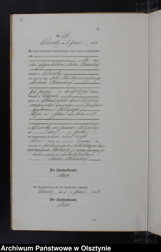 image.from.unit.number "Sterbe-Neben-Register Nr 1 - 23"