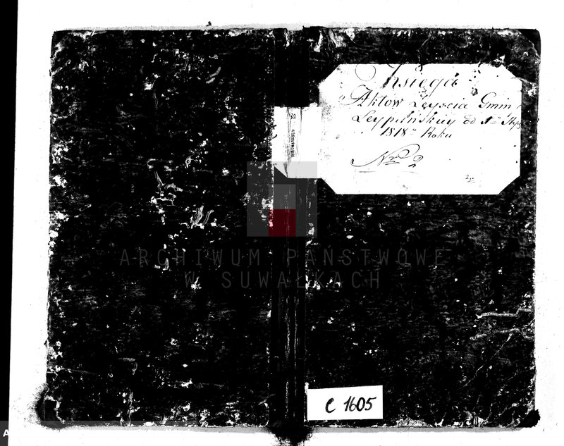 Obraz 2 z jednostki "Księga Aktów Zeyscia Gminy Leypuńskiej od 1-o Stycznia 1818 Roku"