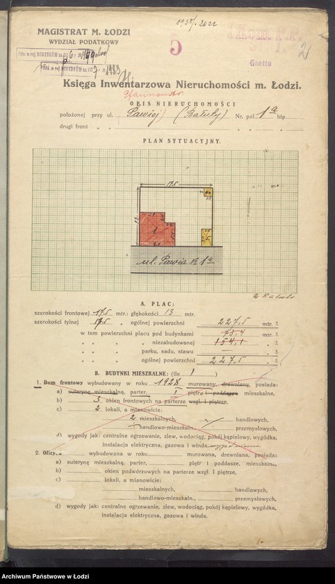 image.from.unit.number "Księga inwentarzowa nieruchomości m. Łodzi ul. Pawia"