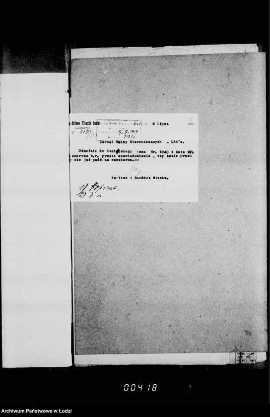 Obraz 8 z jednostki "Akta dotyczące profanacji grobów dokonanych przez żołnierzy"