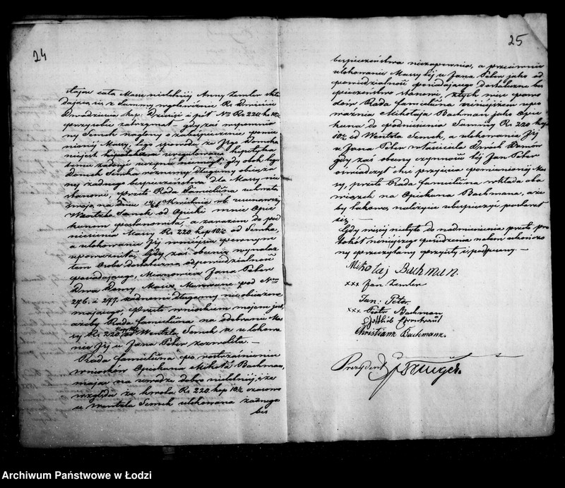 Obraz 20 z jednostki "Akta tyczące się ustanowienia opieki nad nieletnią Anną Zemler po zmarłych Engelharcie i Otylii z Bachmanow małżonków Zemler pozostałą córką"