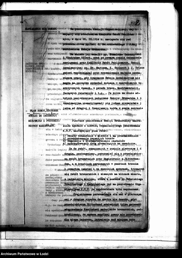 Obraz 5 z jednostki "Sprawozdanie Sekcji Brukarskiej przy Komitecie Robót Publicznych za okres 10 XI 1914-10 II 1915"
