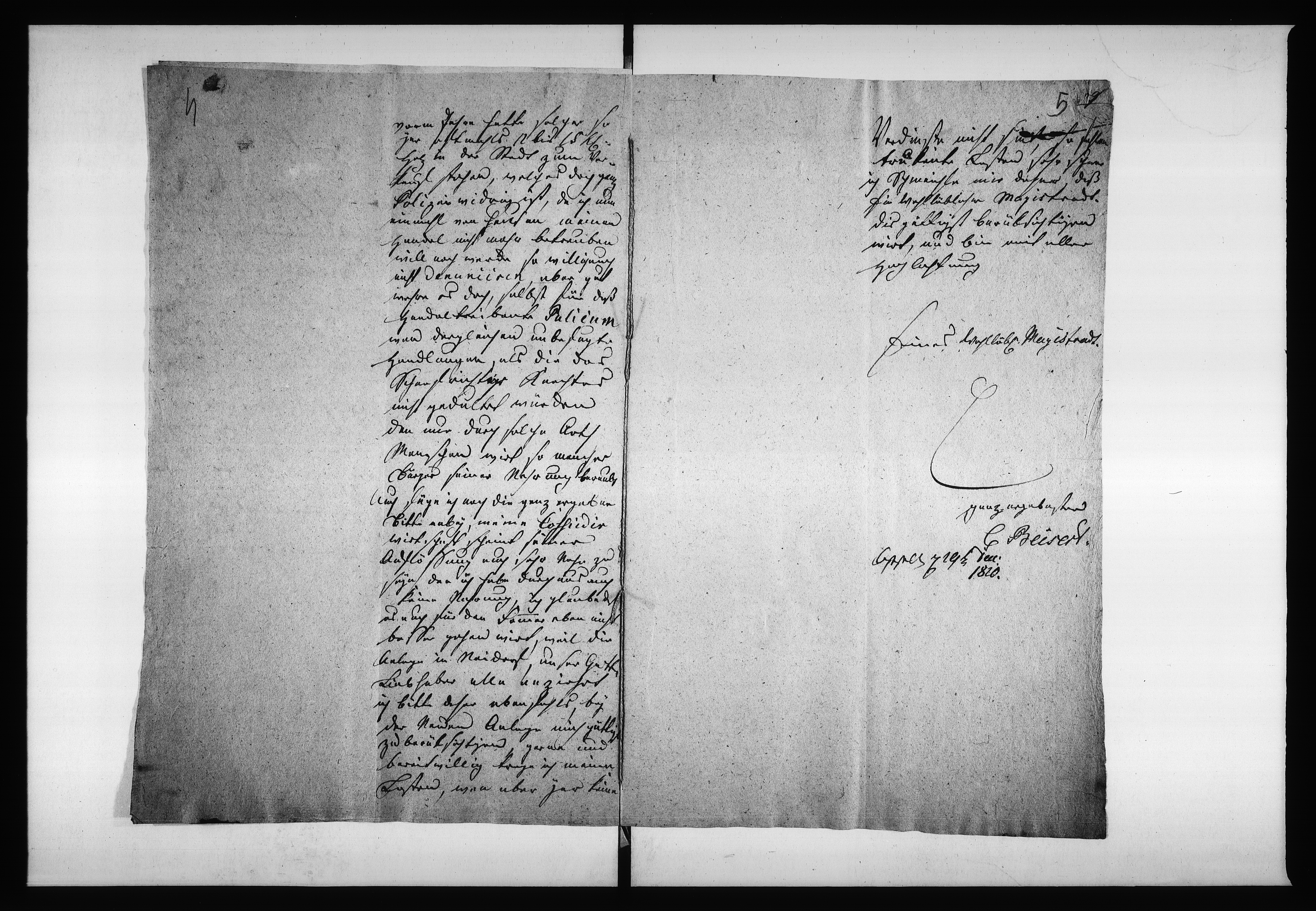 Obraz 8 z jednostki "Acta von Verpachtung des Städtischen Holtz-Platzes resp: Abladeplätze Vol: I de anno 1820"