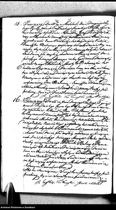 image.from.unit.number "Duplikat Aktów Urodzonych Umarłych i Zaślubionych Parafii Metelskiey z Roku 1834"